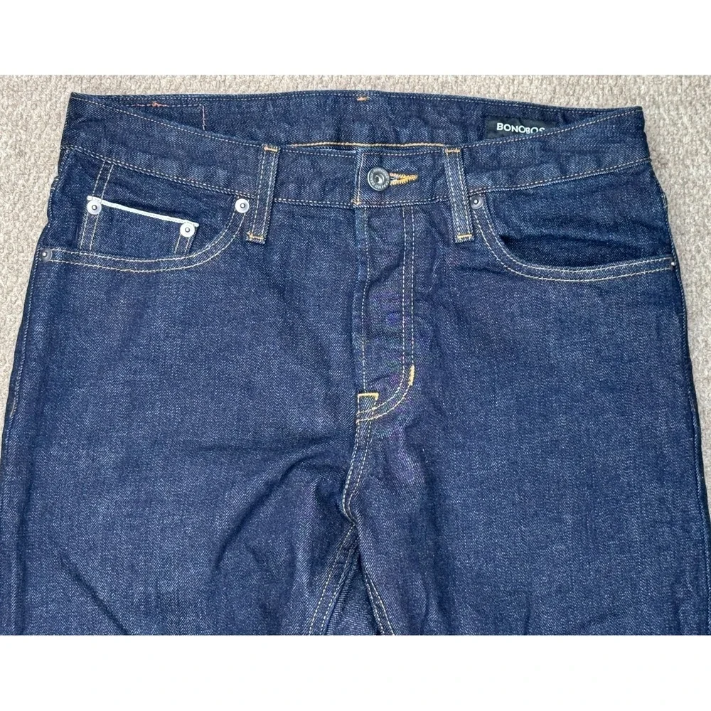 Bonobos Button Fly Selvedge 5 Pocket Men's Denim Jeans Size 31x30